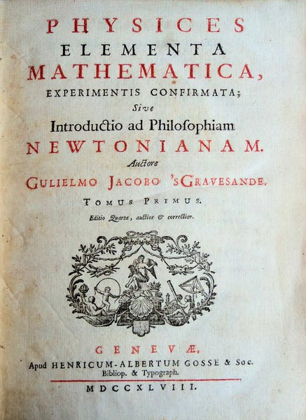 PHYSICES ELEMENTA MATHEMATICA,