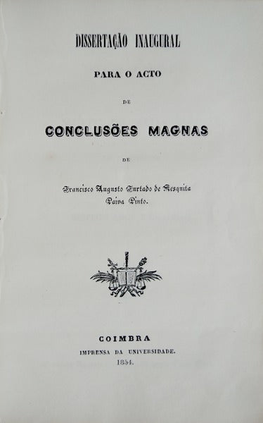 DISSERTAÃ‡ÃƒO PARA O ACTO DE CONCLUSÃ•ES MAGNAS [A FORMAÃ‡ÃƒO DE UM CADASTRO DE TERRA].