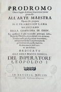 PRODROMO OUERO SAGGIO DI ALCUNE INUENTIONI NUOUE ALL' ARTE MAESTRA
