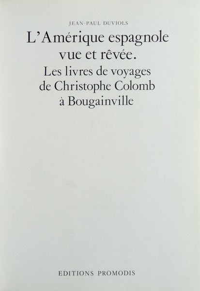L'AMÃ‰RIQUE ESPAGNOLE.