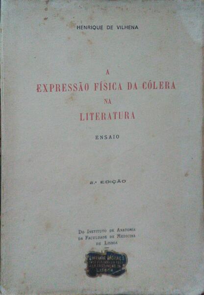 A EXPRESSÃƒO FÃSICA DA CÃ“LERA NA LITERATURA.