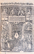ROSARIO DE LA GL[OR]IOSA V[IR]GINE MARIA.
