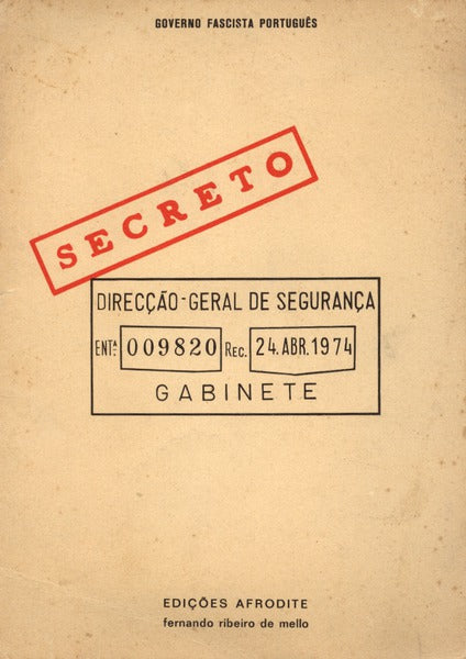 SECRETO. GOVERNO FASCISTA PORTUGUÃŠS.