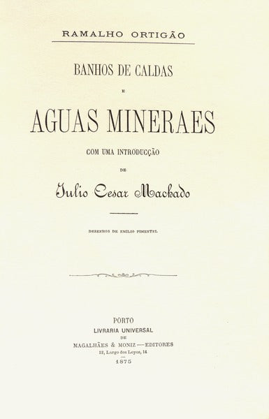 BANHOS DE CALDAS E AGUAS MINERAES. [Fac-simile]