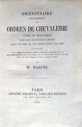 DICTIONNAIRE ENCYCLOPÃ‰DIQUE DES ORDES DE CHEVALERIE