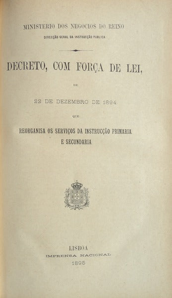 ENCADERNAÃ‡ÃƒO ARTÃSTICA - SÃ‰C. XIX - INSTRUÃ‡ÃƒO - LEIS E REGULAMENTOS.