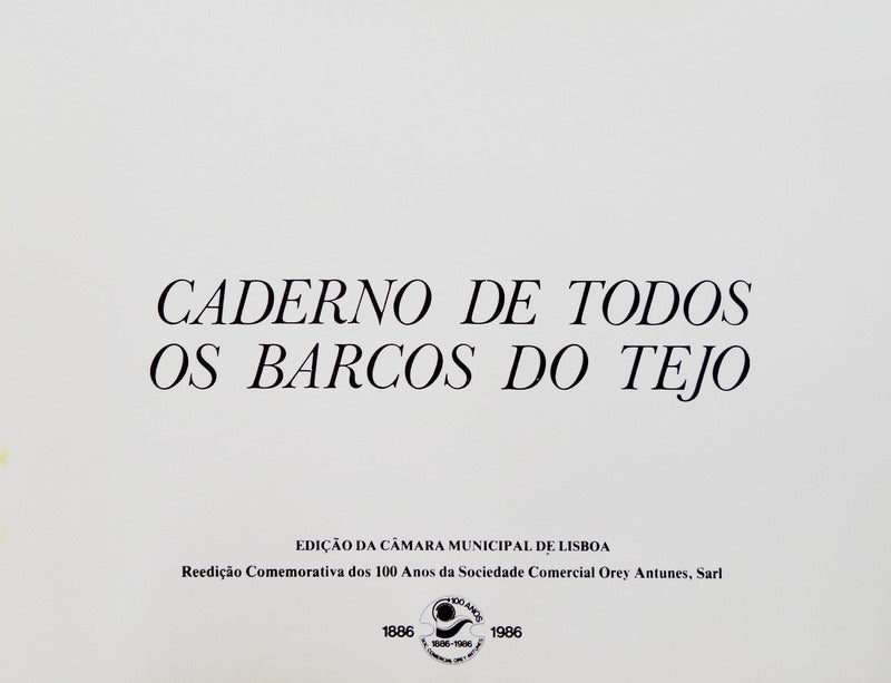CADERNO DE TODOS OS BARCOS DO TEJO.