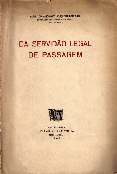 DA SERVIDÃƒO LEGAL DE PASSAGEM.