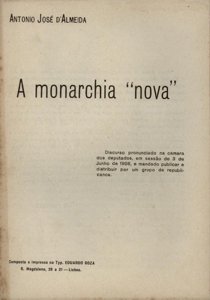 A MONARCHIA Â«NOVAÂ».