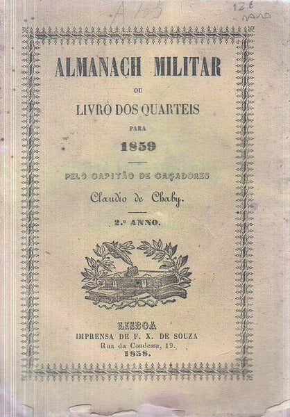 ALMANACH MILITAR OU LIVRO DOS QUARTEIS