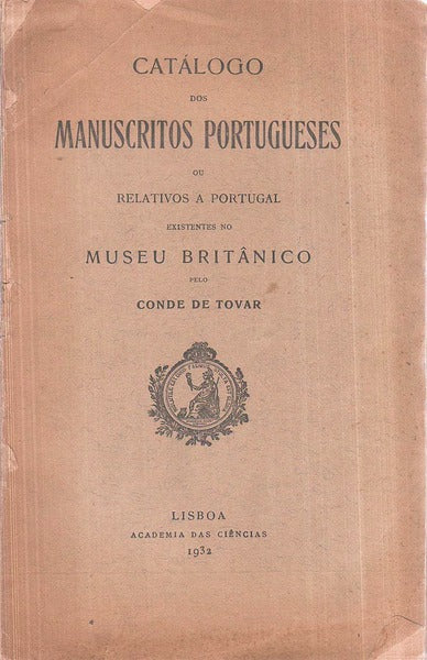 CATÃLOGO DOS MANUSCRITOS PORTUGUESES