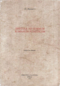 EPISTOLA AD SUMMUM ROMANUM PONTIFICEM.