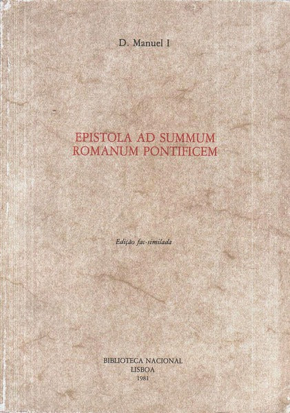 EPISTOLA AD SUMMUM ROMANUM PONTIFICEM.