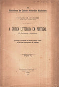 A CRITICA LITTERARIA EM PORTUGAL.