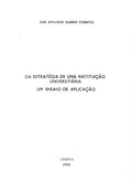 DA ESTRATÉGIA DE UMA INSTITUIÇÃO UNIVERSITÃ?RIA .