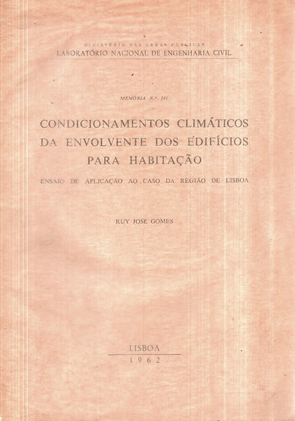CONDICIONAMENTOS CLIMÃTICOS DA ENVOLVENTE DOS EDIFÃCIOS PARA HABITAÃ‡ÃƒO.