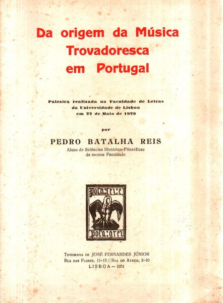 DA ORIGEM DA MÃšSICA TROVADORESCA EM PORTUGAL.