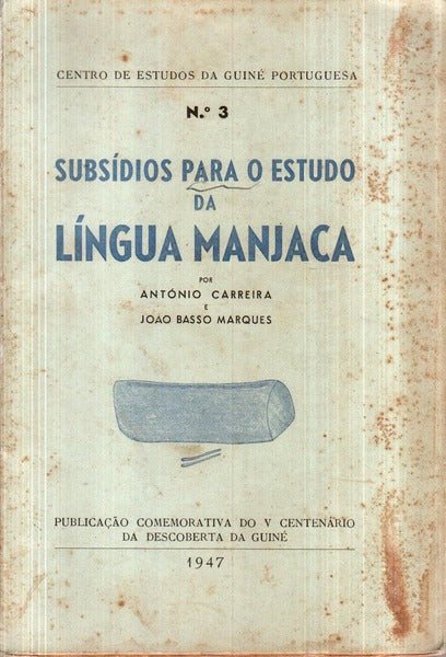 SUBSÃDIOS PARA O ESTUDOS DA LÃNGUA MANJACA.