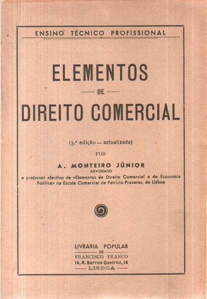 ELEMENTOS DE DIREITO COMERCIAL. [3.Âª EDIÃ‡ÃƒO]