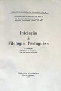 INICIAÃ‡ÃƒO Ã€ FILOLOGIA PORTUGUÃŠSA.