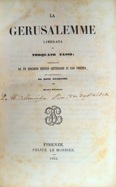 LA GERUSALEMME LIBERATA.