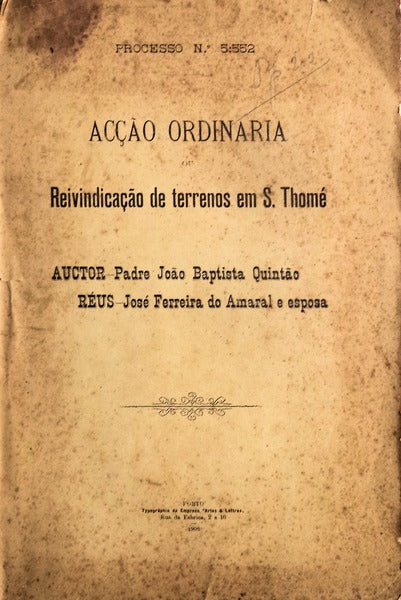 REIVINDICAÃ‡ÃƒO DE TERRENOS EM S. THOMÃ‰.