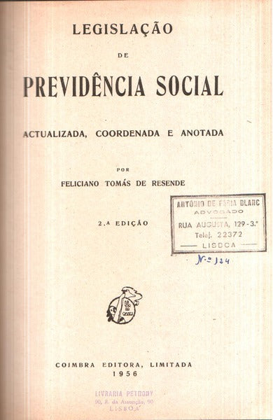 LEGISLAÃ‡ÃƒO DE PREVIDÃŠNCIA SOCIAL.