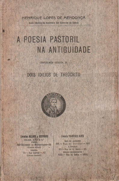 A POESIA PASTORIL NA ANTIGUIDADE.
