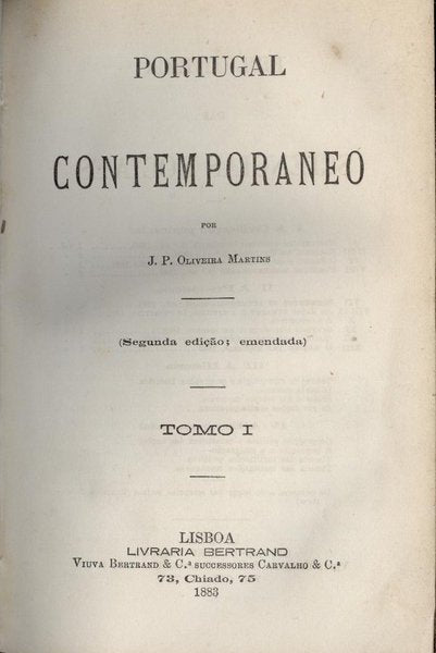 PORTUGAL CONTEMPORANEO. [2.Âª EDIÃ‡ÃƒO / 2 VOLS.]