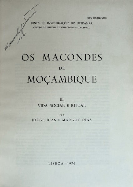 OS MACONDES DE MOÃ‡AMBIQUE, III - VIDA SOCIAL E RITUAL.