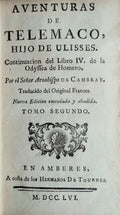 AVENTURAS DE TELEMACO, HIJO DE ULISSES.