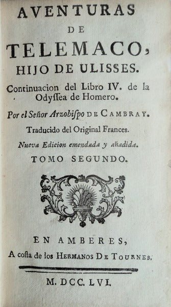 AVENTURAS DE TELEMACO, HIJO DE ULISSES.