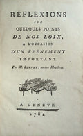 RÃ‰FLEXIONS SUR QUELQUES POINTS DE NOS LOIX,