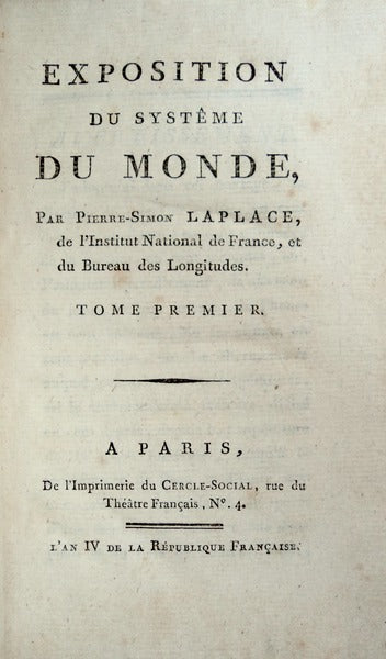 EXPOSITION DU SYSTÃŠME DU MONDE.