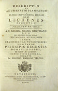 DESCRIPTIO ET ADUMBRATIO PLANTARUM CLASSE CRIPTOGAMICA LINNEI, LICHENES DICUNTUR