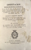 DISSERTACION TEOLÃ“GICO-CANÃ“NICA,