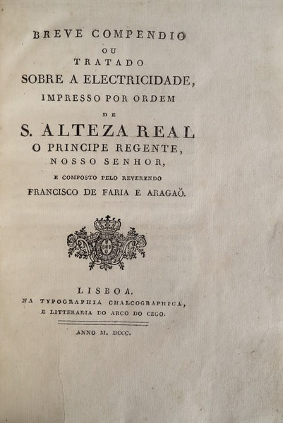 BREVE COMPENDIO OU TRATADO SOBRE A ELECTRICIDADE,