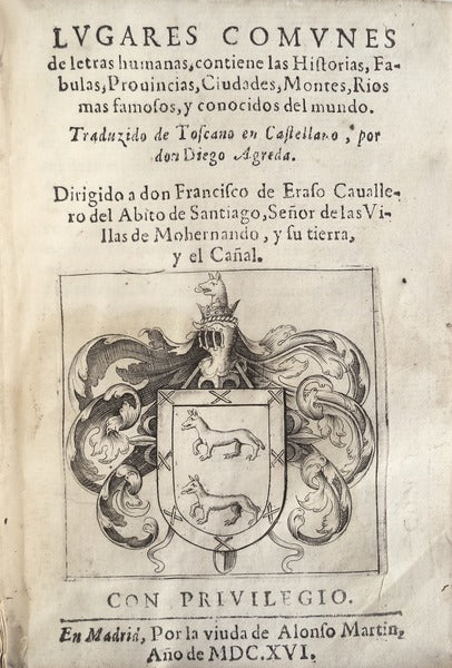 LVGARES COMVNES de letras humanas,
