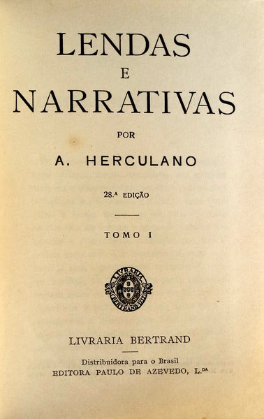 LENDAS E NARRATIVAS. [BERTRAND - 28.Âª ED.]