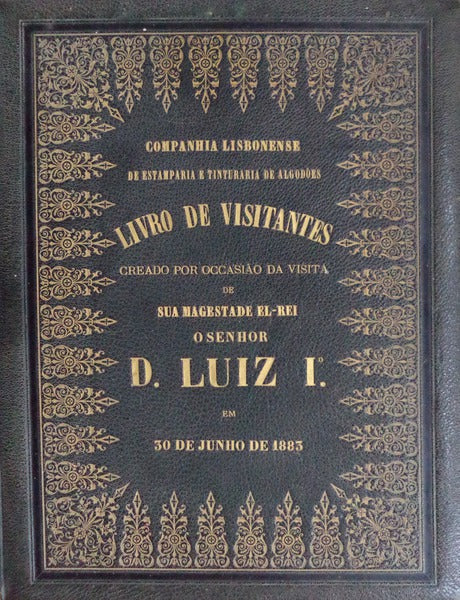 ENCADERNAÃ‡ÃƒO ARTÃSTICA - MANUSCRITO â€“ SÃ‰C. XIX. LIVRO DE VISITANTES.