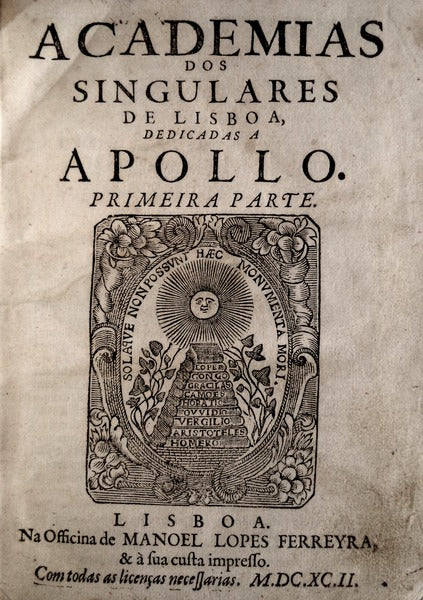 ACADEMIAS DOS SINGULARES DE LISBOA.