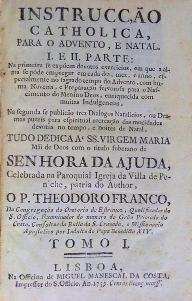 INSTRUCCâ€™ÃƒO CATHOLICA PARA O ADVENTO, E NATAL.