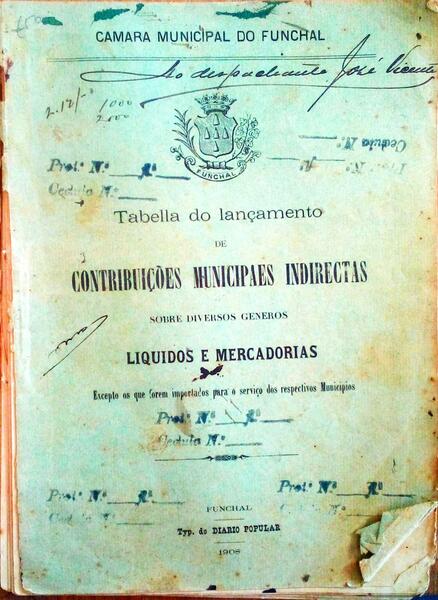 TABELLA DO LANÃ‡AMENTO DE CONTRIBUIÃ‡Ã•ES MUNICIPAES INDIRECTAS.