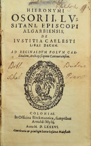DE IUSTITIA CAELESTI LIBRI DECEM. DE VERA SAPIENTIA LIBRI V. [2 OBRAS]
