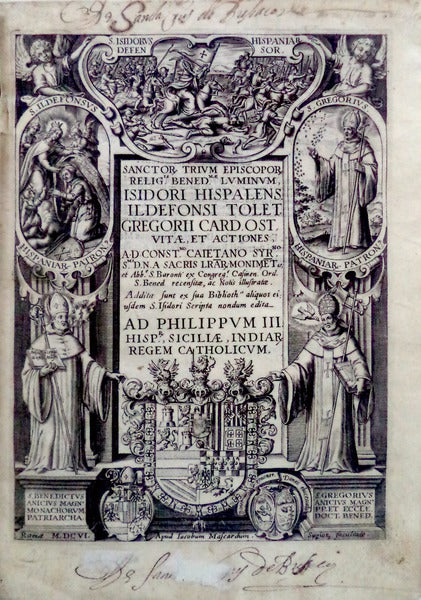 SANCTOR[UM] TRIUM EPISCUPOR[UM] RELIG[IOSIS] BENED[ITINAE]