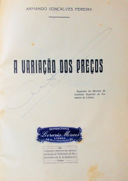A VARIAÃ‡ÃƒO DOS PREÃ‡OS.