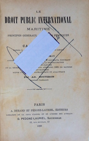 VÃRIA. DIREITO PÃšBLICO INTERNACIONAL E MARÃTIMO.