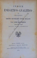 INDICE ESEGETICO-ANALITICO.