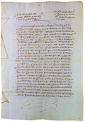 MANUSCRITO - SENTENÃ‡A DO JUIZ DA CIDADE DE ELVAS -1674.
