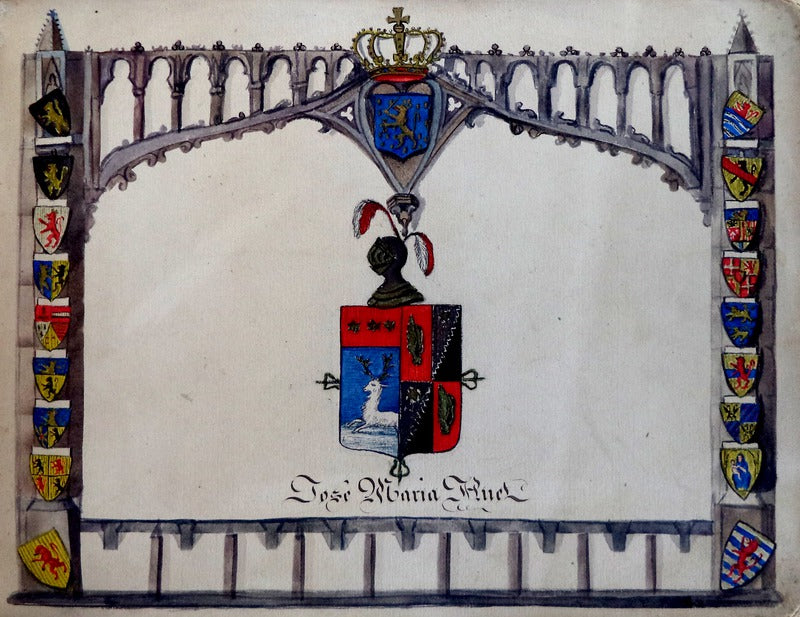 ARMORIAL DE ... Â«MANUSCRITO ILUMINADO. ARMORIAL DOS PAÃSES BAIXOSÂ». SÃ‰C. XIX.